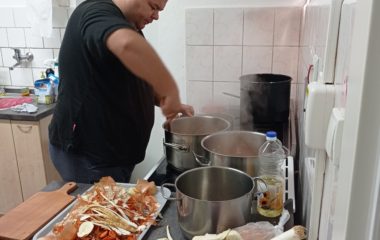 Dny plné pečení - na svačinku jsme si upekli "štrůdlik" a na oběd jsme měli "lasagne pana starosty" - IMG 20210923 082604 380x240