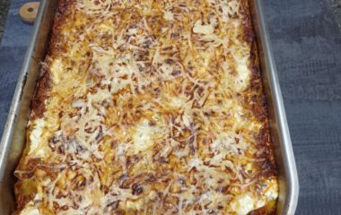 Dny plné pečení - na svačinku jsme si upekli "štrůdlik" a na oběd jsme měli "lasagne pana starosty" - IMG 20210923 105809 380x240