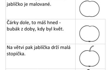 distanční způsob vzdělávání - podzim - Jak se kreslí jablko 380x240
